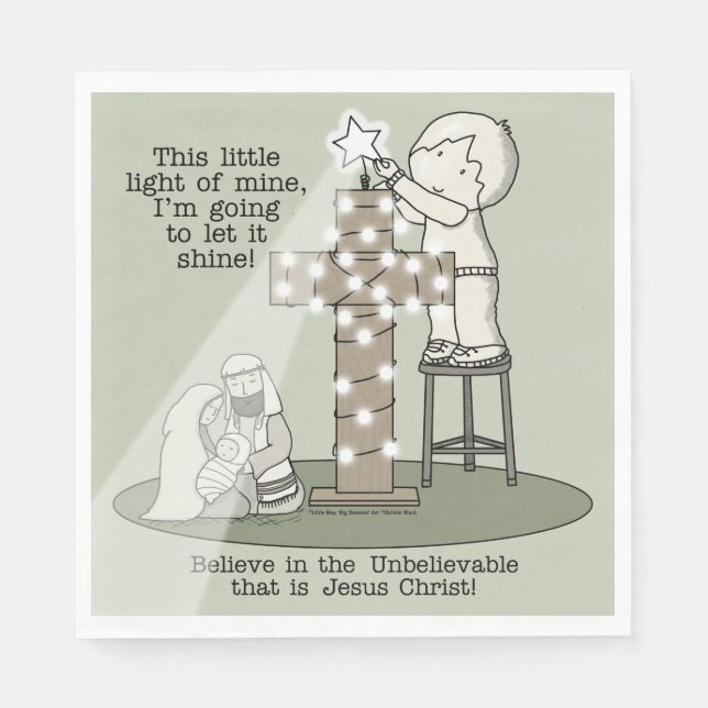 Guardanapo De Papel Luz do meu (Frente)