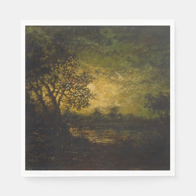 Guardanapo De Papel Luz-lua (por Ralph Albert Blakelock) (Frente)