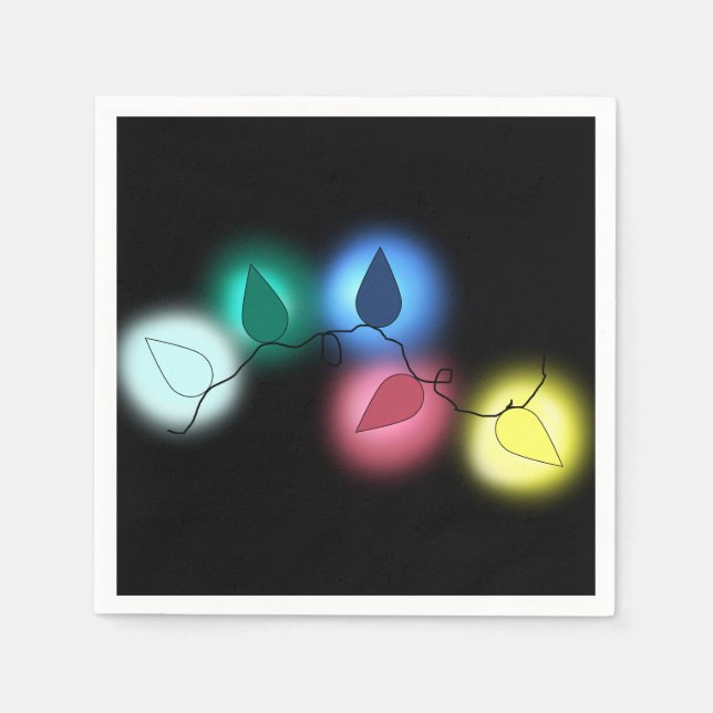 Guardanapo De Papel luzes de natal (Frente)