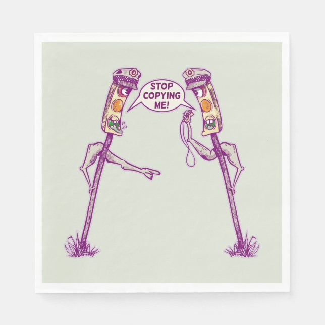 Guardanapo De Papel Luzes de trânsito engraçadas (Frente)