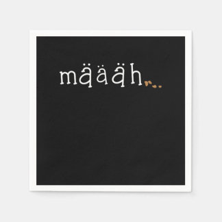 Guardanapo De Papel Maaah Cute Funny Goat Lover Animal Fazenda Present