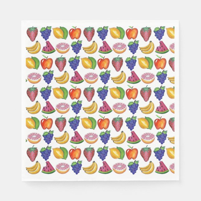 Guardanapo De Papel Maçã-Limão-limão-maçã-Fruta-de-cereja (Frente)