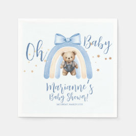 Guardanapo De Papel Macacão de Urso Préppy para Menino Churrasco de Be