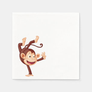 Guardanapo De Papel Macaco bonito