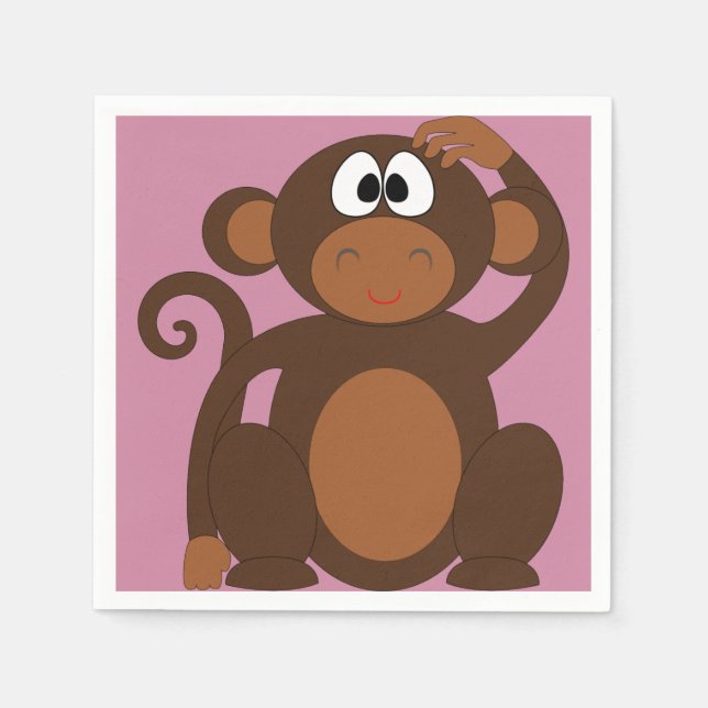 Guardanapo De Papel Macaco Funky (Frente)