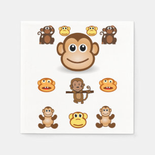 Guardanapo De Papel Macaco Napkin