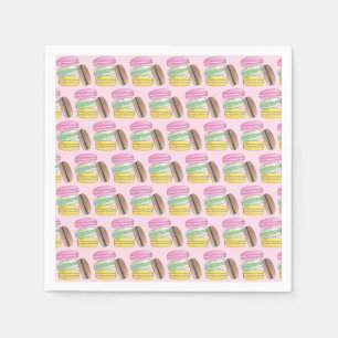 Guardanapo De Papel Macaron French Paery Cookies Macarons Patisserie