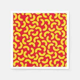 Guardanapo De Papel Macaroni, primeiro aniversario do Mac e Queijo