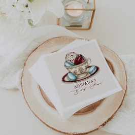 Guardanapo De Papel Macarons para chá de panela