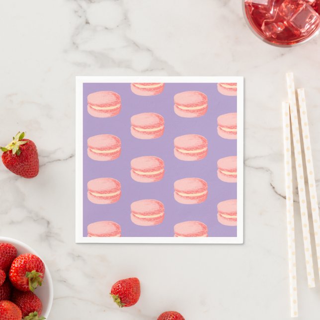 Guardanapo De Papel Macarons Rosa (Insitu)