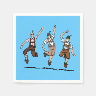 Guardanapo De Papel Maçãs de dança FESTIVAL Lederhosen Men
