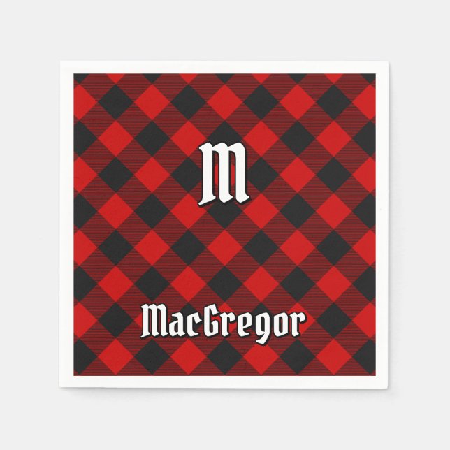 Guardanapo De Papel MacGregor Rob Roy Tartan Napkins (Frente)