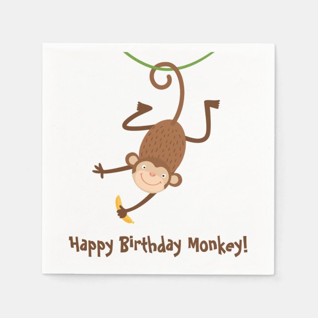 Guardanapo De Papel Mackey Birthday Napkins (Frente)