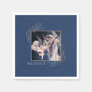 Guardanapo De Papel Madonna e Criança com Anjos se Conjugam