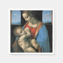 Guardanapo De Papel Madonna Litta por Leonardo da Vinci