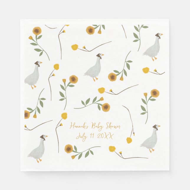 Guardanapo De Papel Madre Goose Enfermeira Rhyme Girassol (Frente)