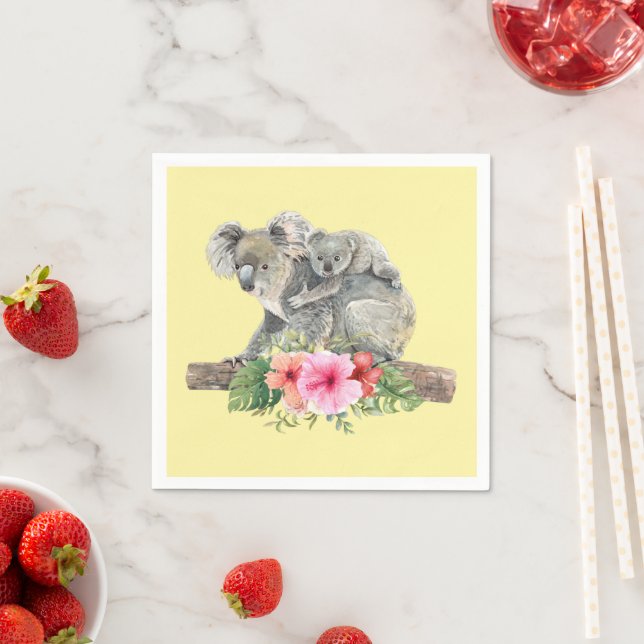Guardanapo De Papel Mãe e Bebê Koala Bears Caqueira (Insitu)