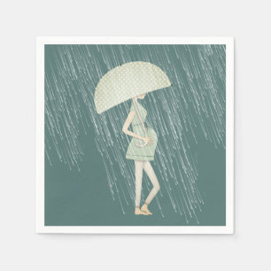 Guardanapo De Papel Mãe esperta com guarda-chuva
