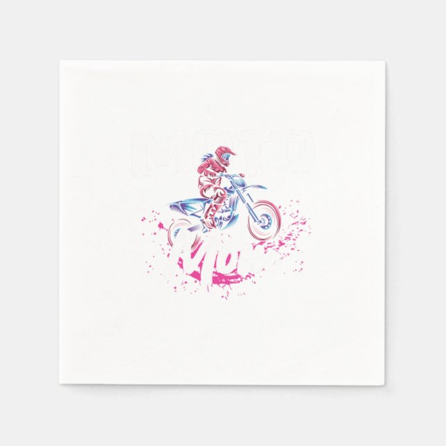 Guardanapo De Papel Mãe Mãe Mãe Mãe Motocross Motorcycle Biker Gift (Frente)