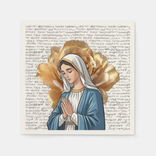 Guardanapo De Papel Mãe Maria Religiosa Católica Cristã Batismo