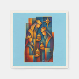 Guardanapo De Papel Magi Geométrico - Estrela de Natal dos Três Reis M