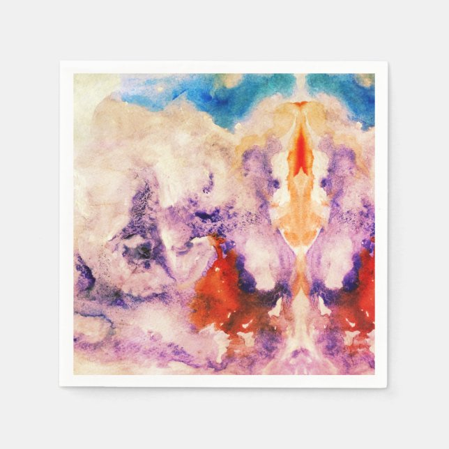 Guardanapo De Papel Magia de Aquarela (Frente)