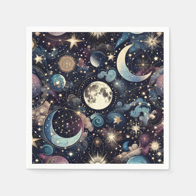 Guardanapo De Papel Magia lunar (Frente)