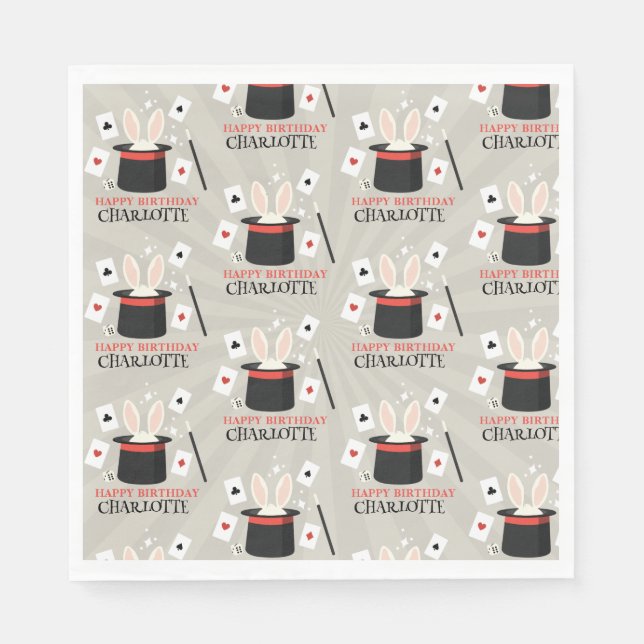 Guardanapo De Papel Mágica - Mágica - Mídia - Mídia Crianças - Nome Pe (Frente)