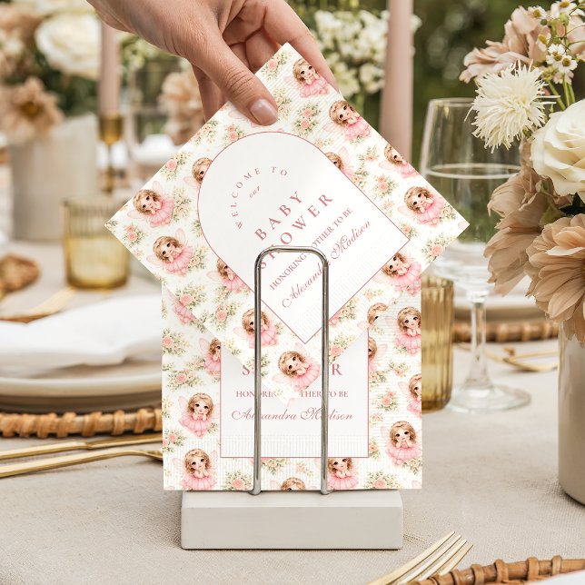 Guardanapo De Papel Magical Fairy Garden Baby Shower (Criador carregado)