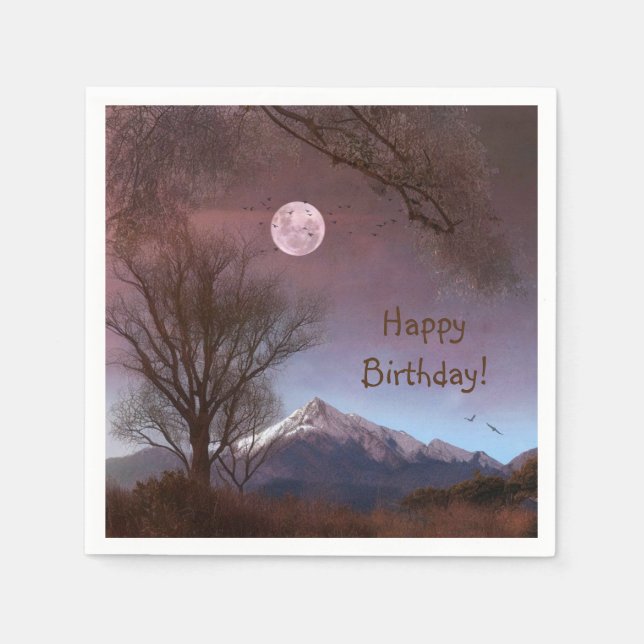 Guardanapo De Papel Magical Mountain View (Frente)