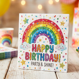 Guardanapo De Papel Magical Rainbow birthday party Paper Napkin