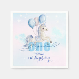Guardanapo De Papel Magical Unicorn 1st Birthday
