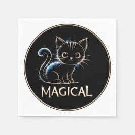 Guardanapo De Papel Magisches Kätzchen