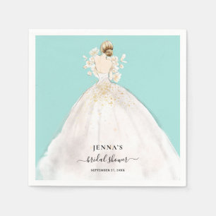 Guardanapo De Papel Magnolia Blonde Bride Chá de panela Napkins