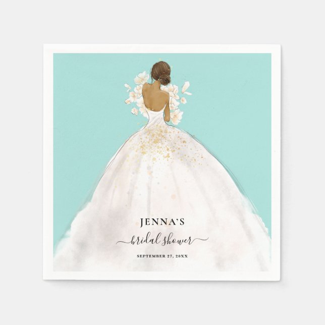 Guardanapo De Papel Magnolia Bride Chá de panela Napkins (Frente)