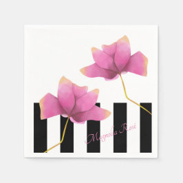 Guardanapo De Papel Magnolia Rosé Modern Floral Design