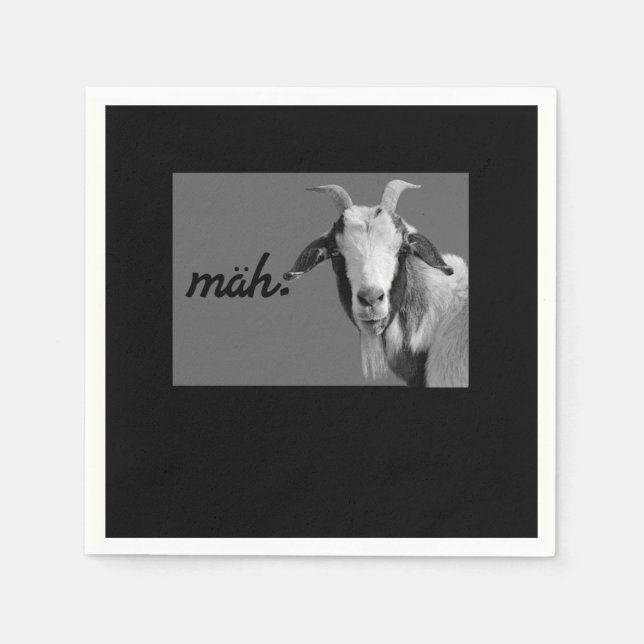 Guardanapo De Papel Mah Funny Goat Fazenda Animal Gift (Frente)