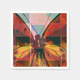 Guardanapo De Papel Mah Jongg Butterfly Napkins