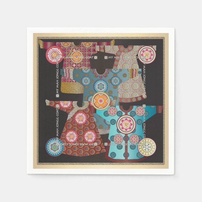 Guardanapo De Papel Mah Jongg Casaco (Frente)