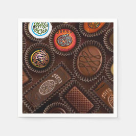 Guardanapo De Papel Mah Jongg Chocolate Napkins