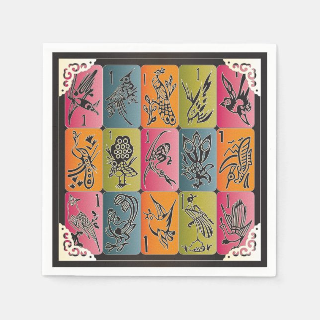 Guardanapo De Papel Mah Jongg One Bams (Frente)