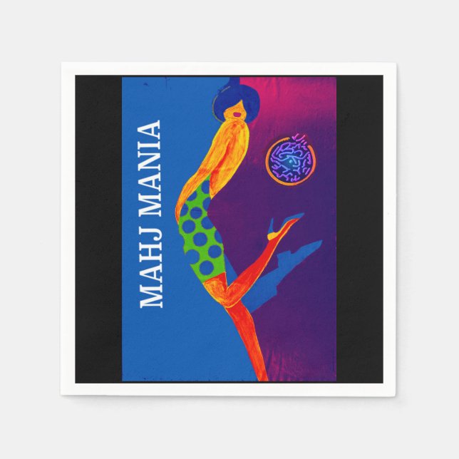Guardanapo De Papel Mahj Mania Napkins (Frente)
