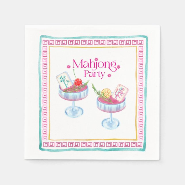 Guardanapo De Papel Mahjong (Frente)