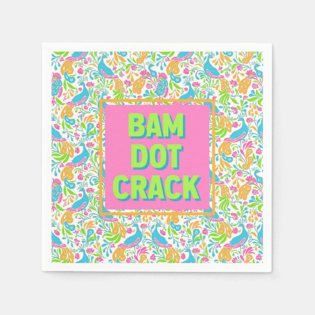 Guardanapo De Papel Mahjong Cocktail Napkins (Frente)