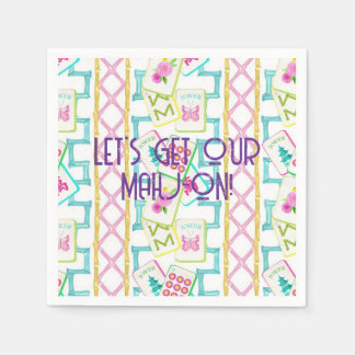 GUARDANAPO DE PAPEL MAHJONG COCKTAIL NAPKINS