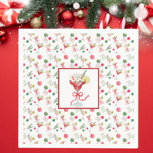 Guardanapo De Papel Mahjong e Cocktails Natal Avô