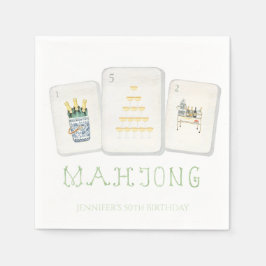Guardanapo De Papel Mahjong Tile Napkins for Preppy Mahjong Party