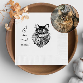 Guardanapo De Papel Maine Coon Cat Personalizado Eu Também Faço