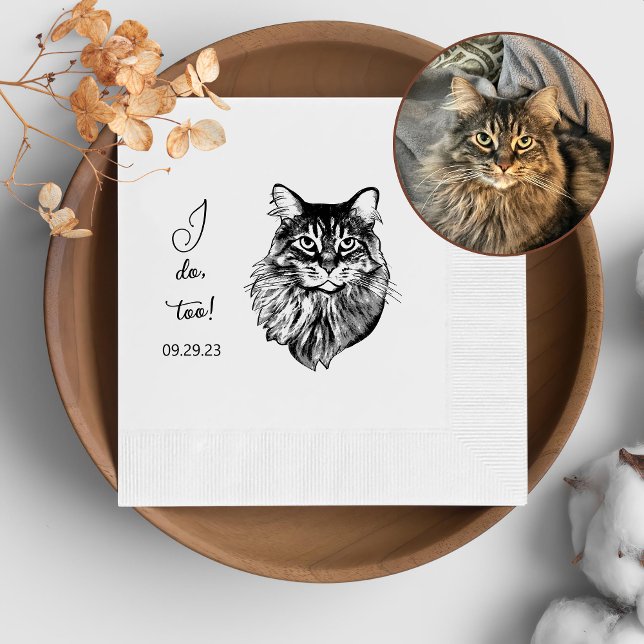 Guardanapo De Papel Maine Coon Cat Personalizado Eu Também Faço (Criador carregado)