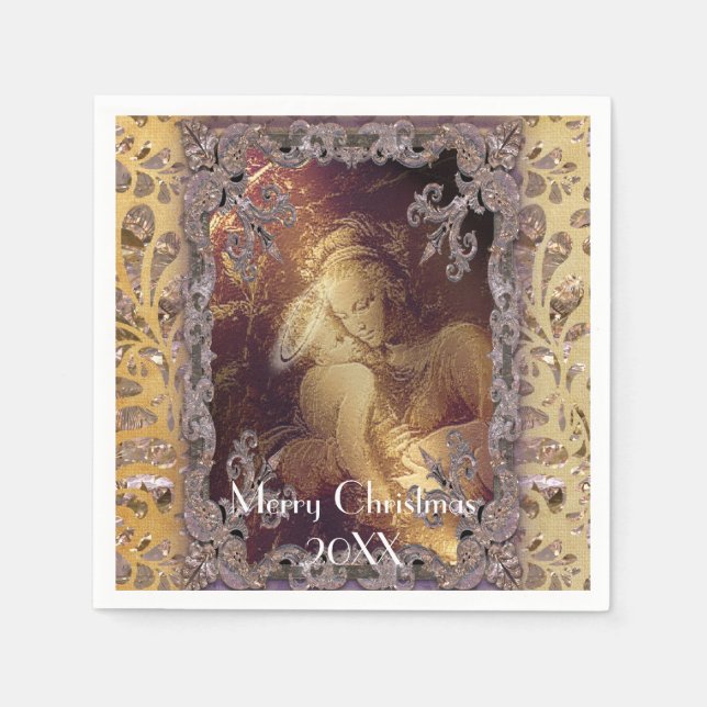 Guardanapo De Papel Maior Feriado de Presente (Frente)